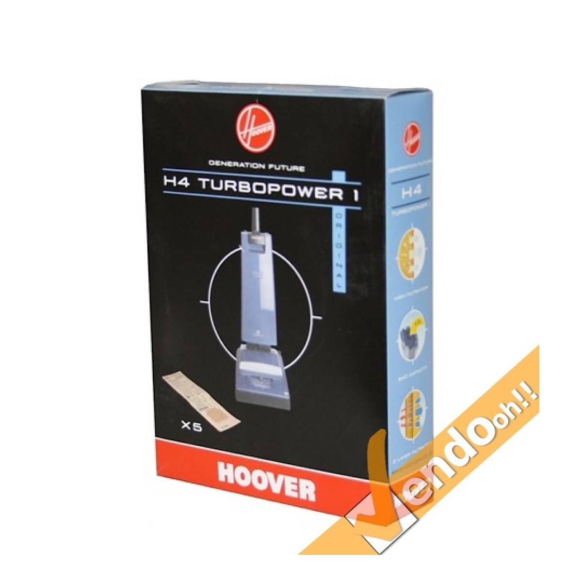 5 SACCHI SACCHETTI FILTRO ASPIRAPOLVERE HOOVER TURBOPOWER JUNIOR SENIOR ALTRO H4