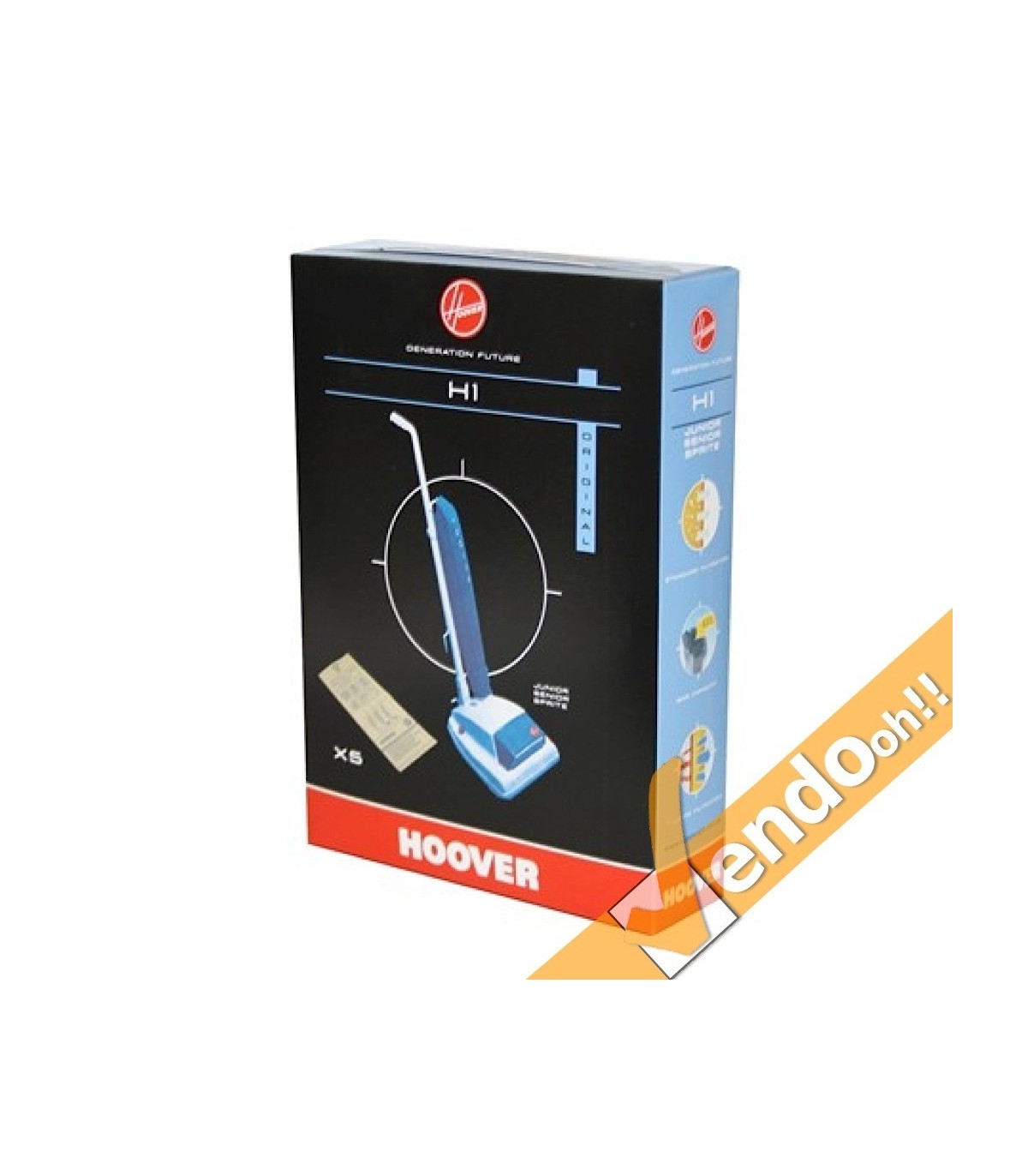 5 SACCHI SACCHETTI FILTRO ASPIRAPOLVERE HOOVER JUNIOR 1313 1346 1354 E ALTRO H1