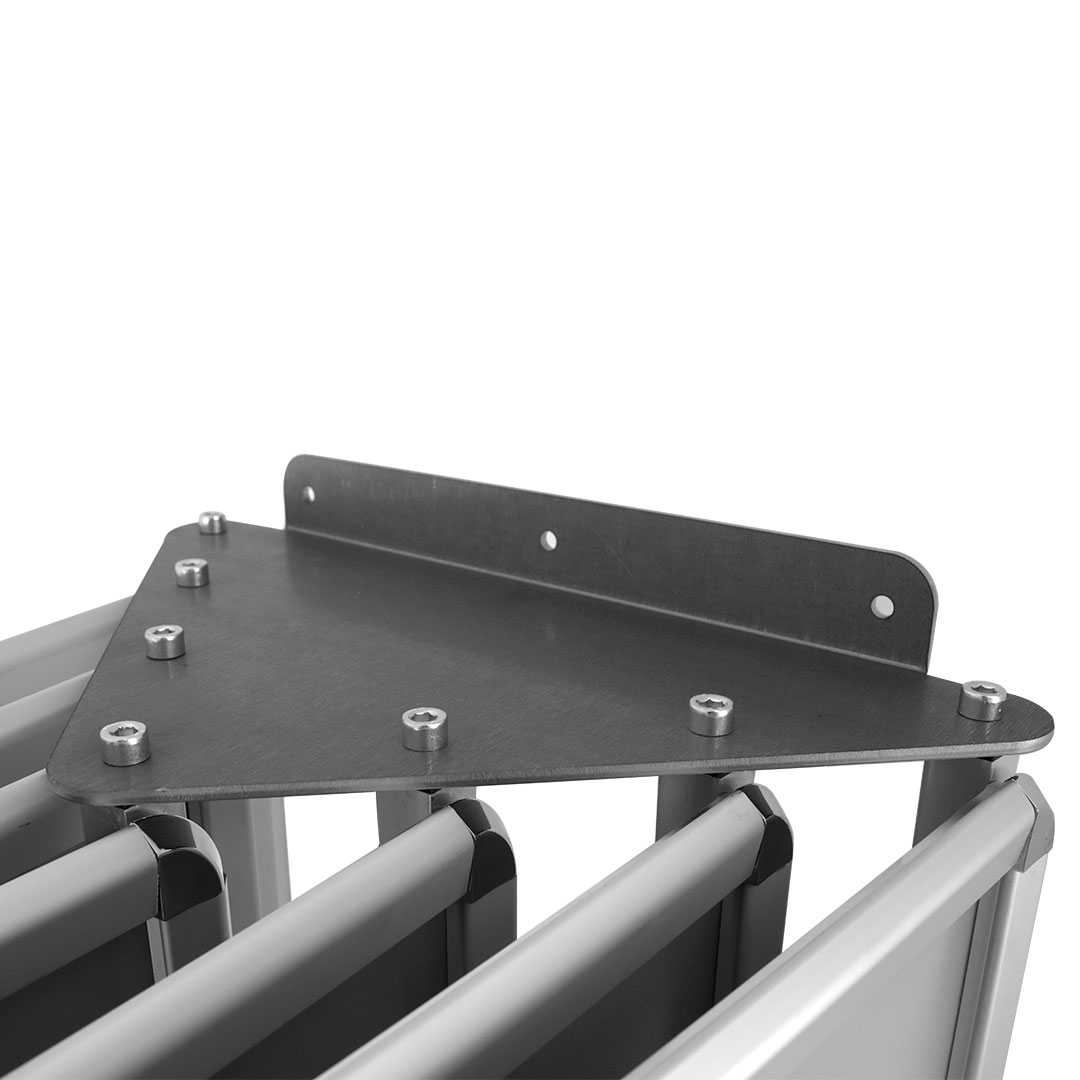 Dettaglio staffa triangolare a muro